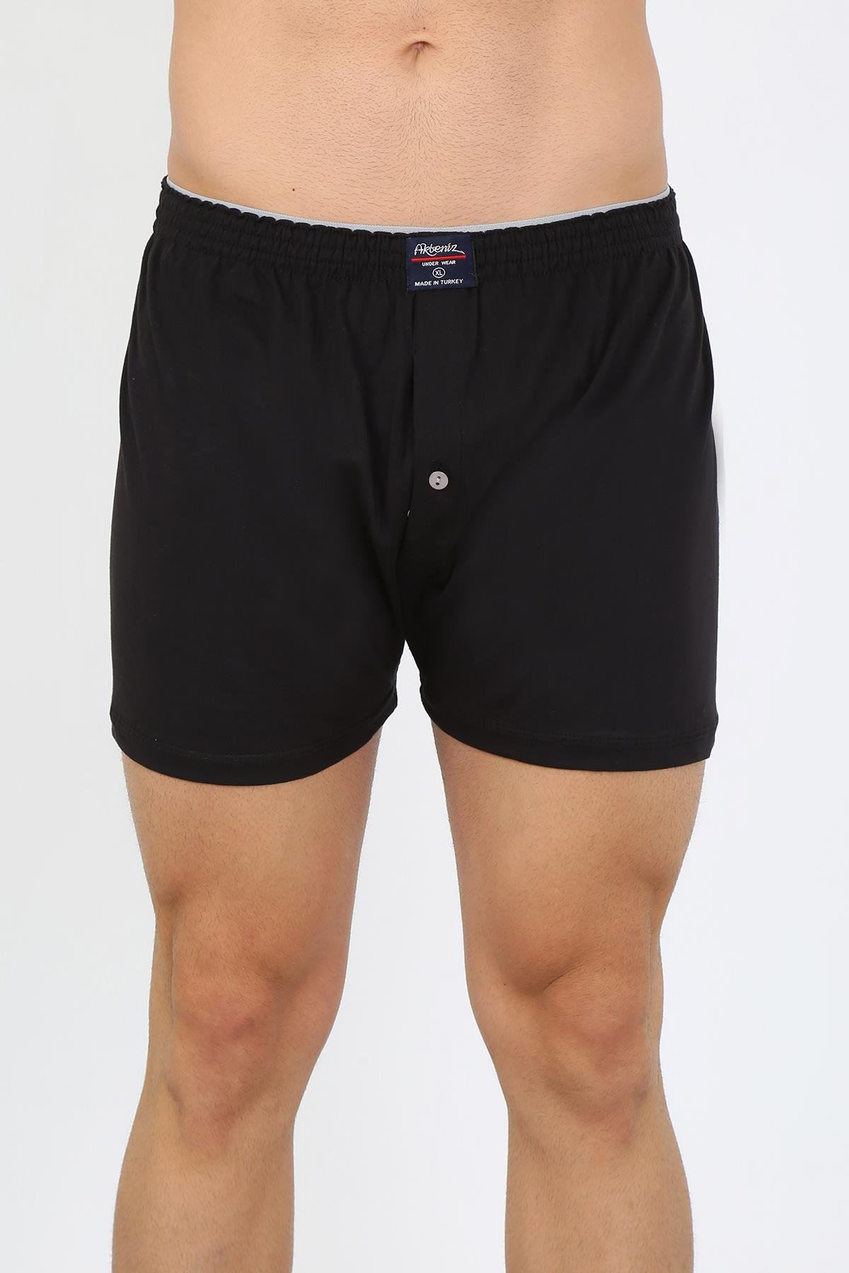 Akbeniz Erkek Penye Boxer Siyah 40091