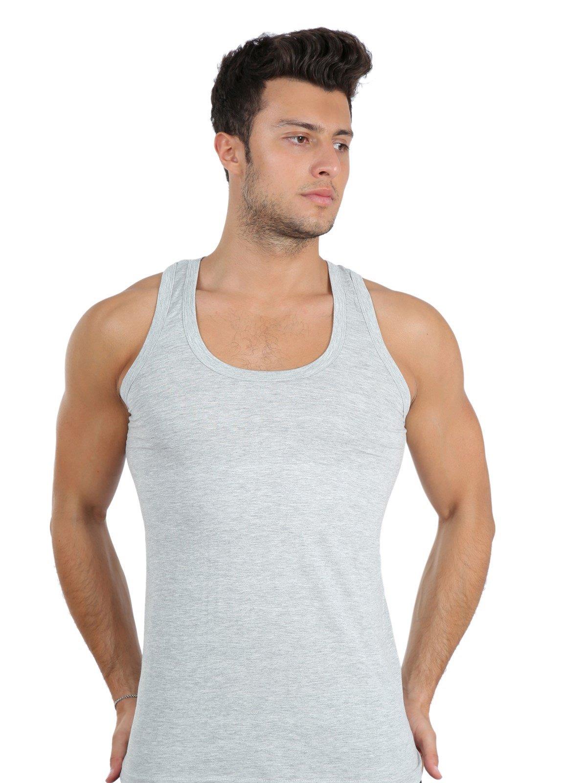 Akbeniz Erkek Penye Siyah Gri 6566