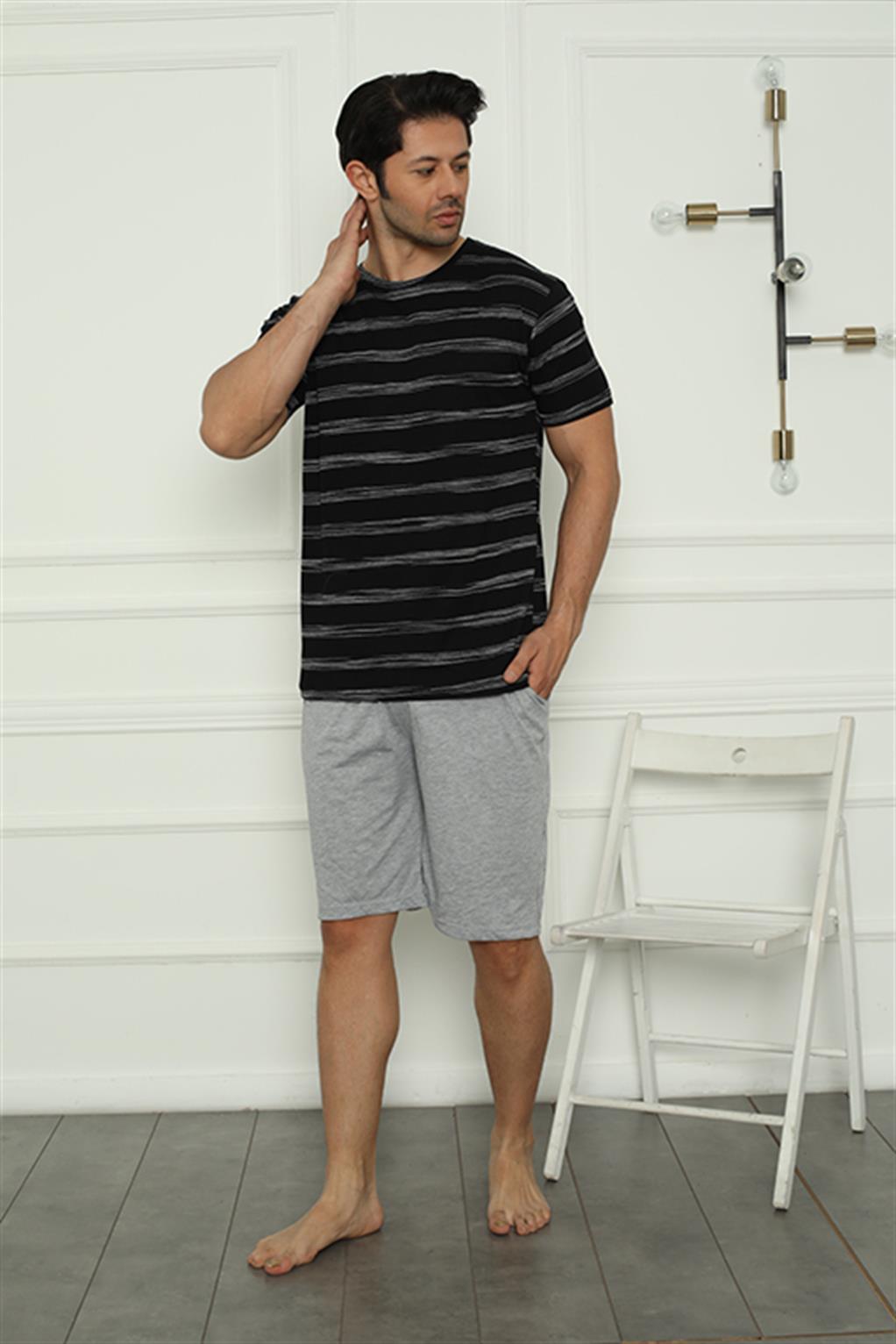 Akbeniz Erkek Penye Şortlu Pijama Takım 6833