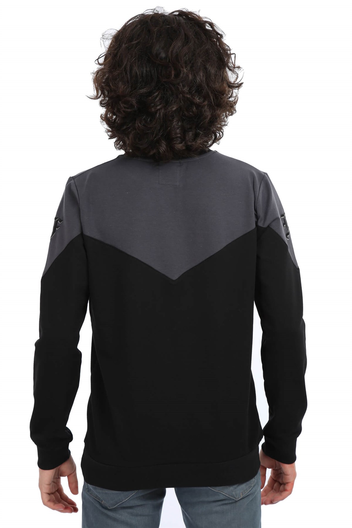 Akbeniz Erkek Siyah Antrasit Sweatshirt 2758