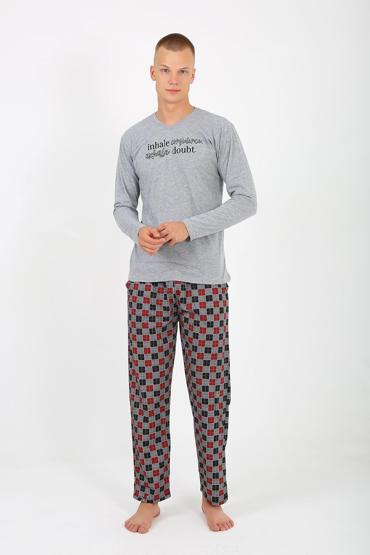 Akbeniz Erkek Uzun Kol Penye Pijama Takımı Sevgili Kombini 50130 Tek Pijama Fiyatıdır . 