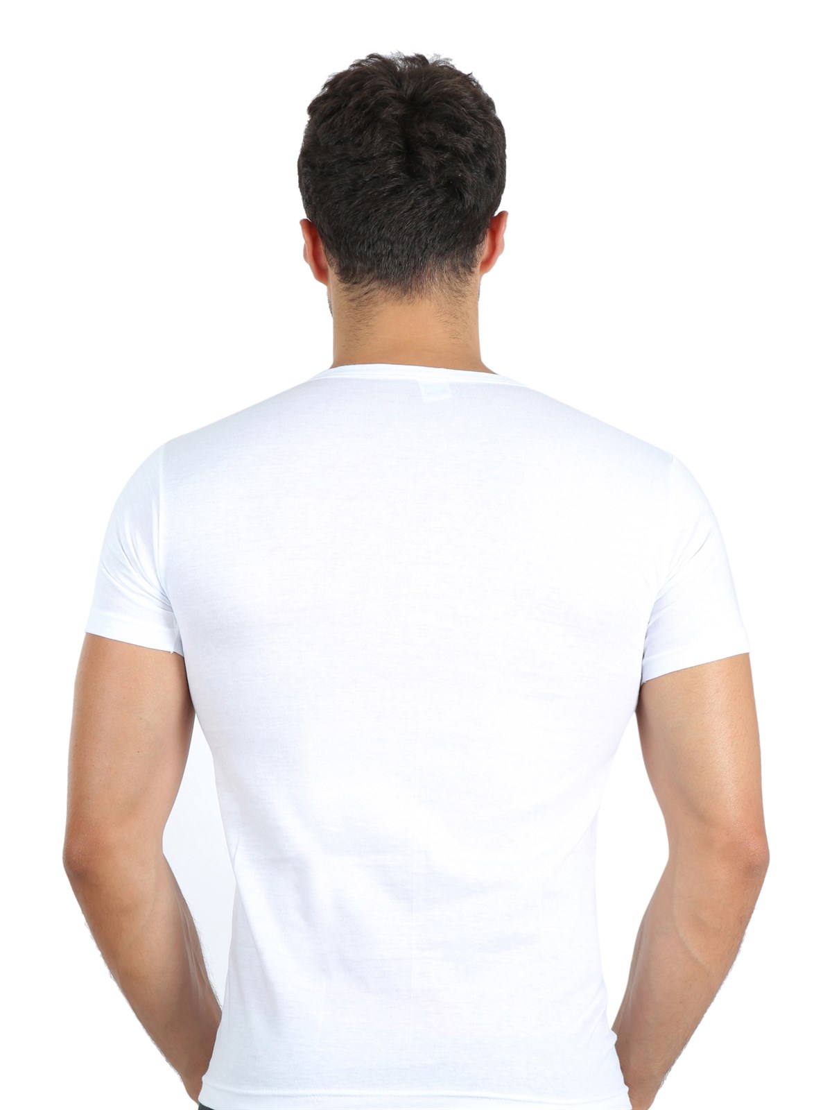 Akbeniz Erkek V Yaka Penye Atlet 65651