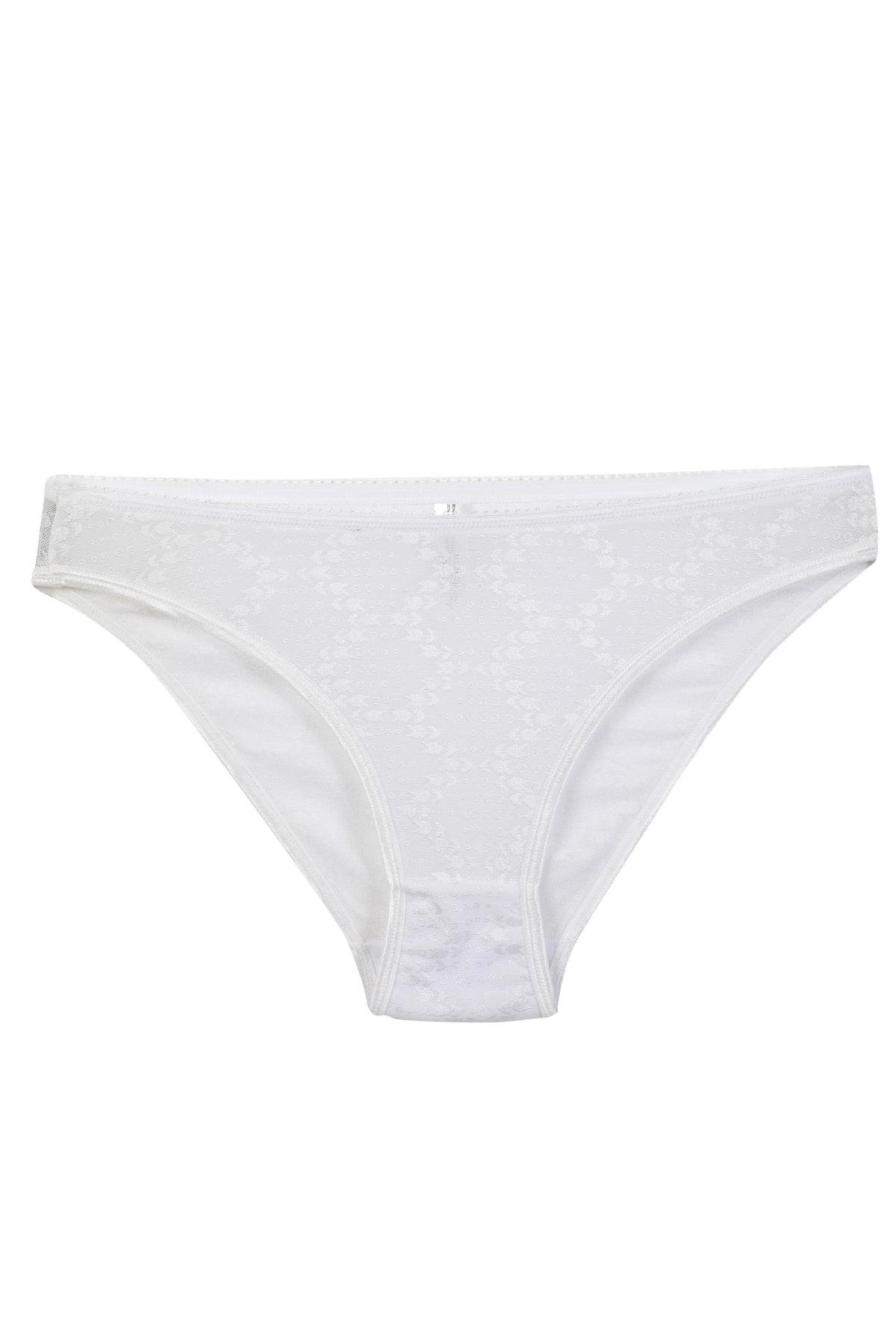 Akbeniz Kadın Beyaz Desenli 2’li Slip