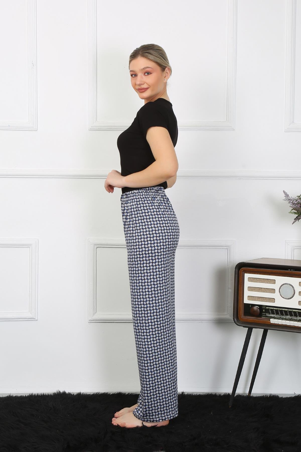 Akbeniz Kadın Bol Paça Penye Alt Üst Takım 5504