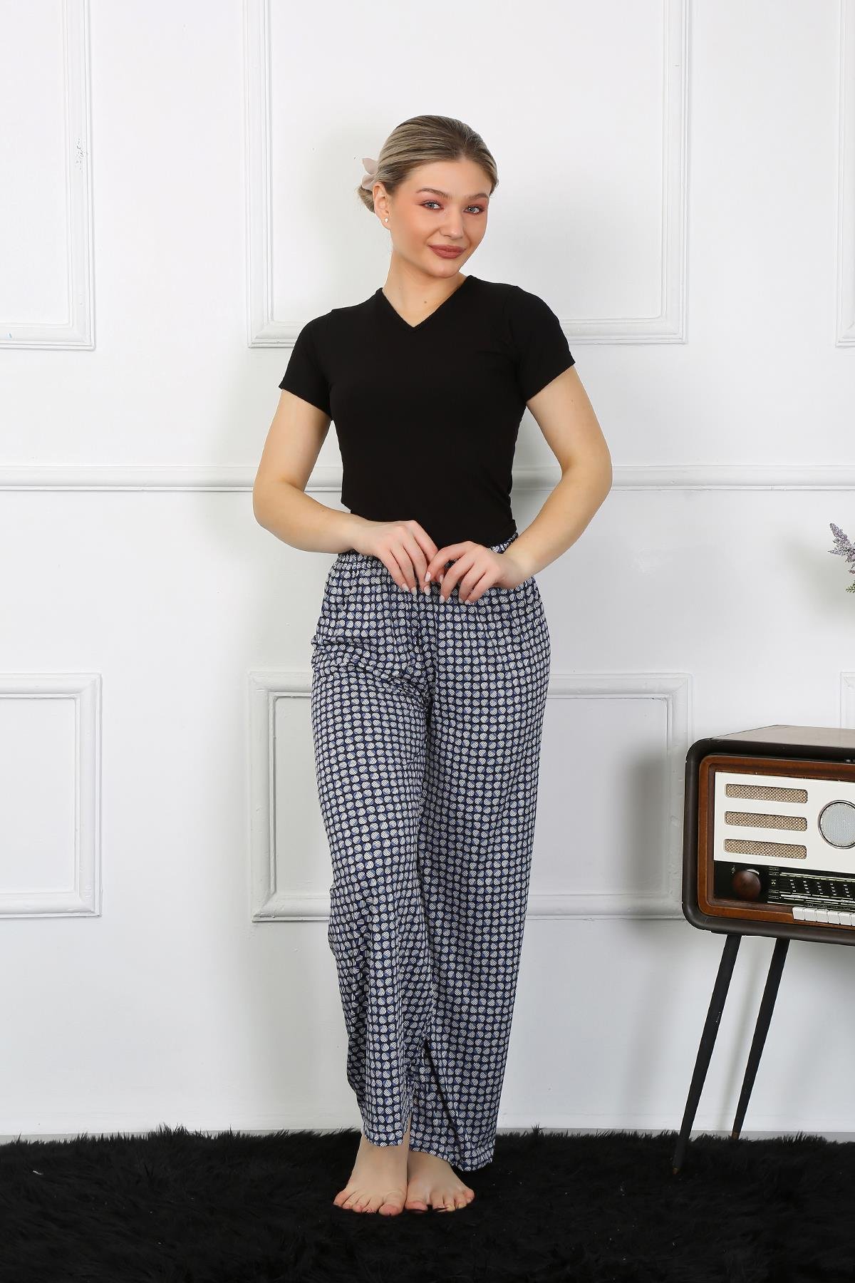 Akbeniz Kadın Bol Paça Penye Alt Üst Takım 5504