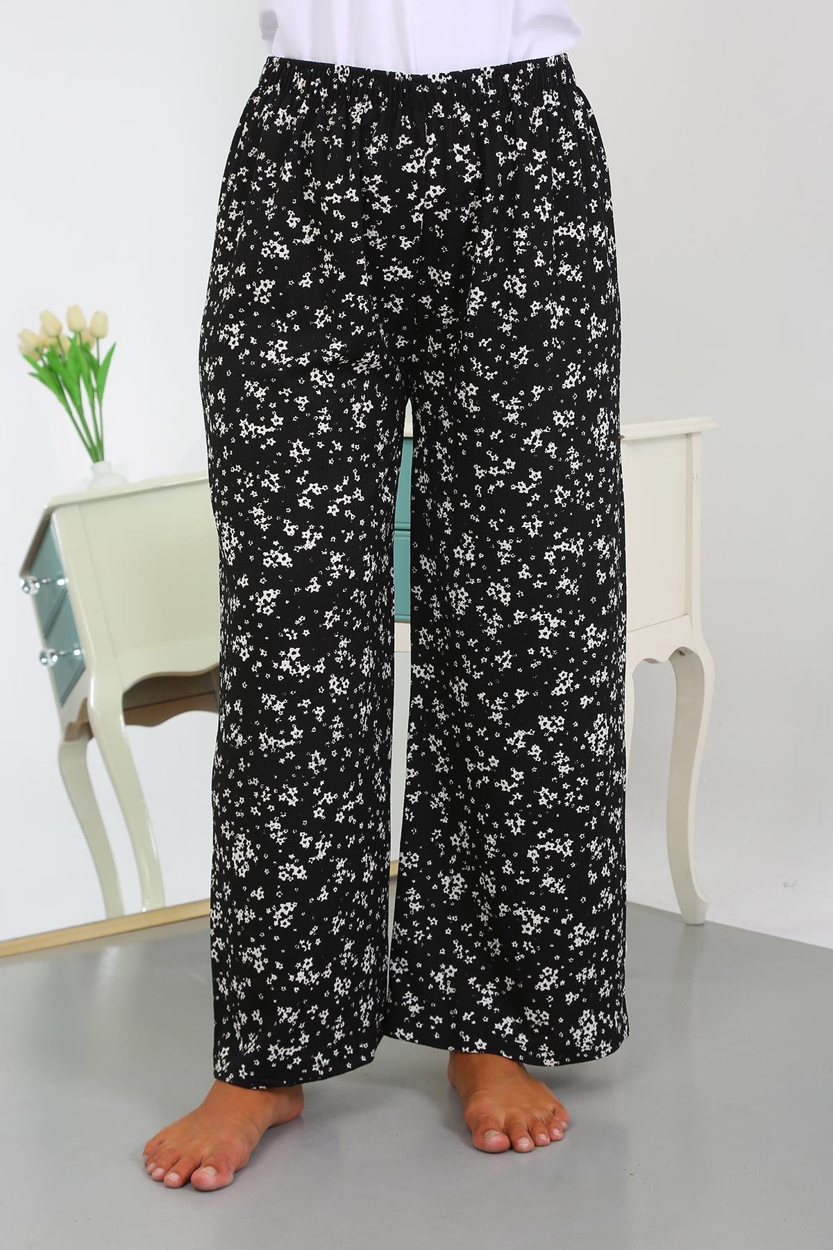 Akbeniz Kadın Büyük Beden Bürümcük Pantolon 210077