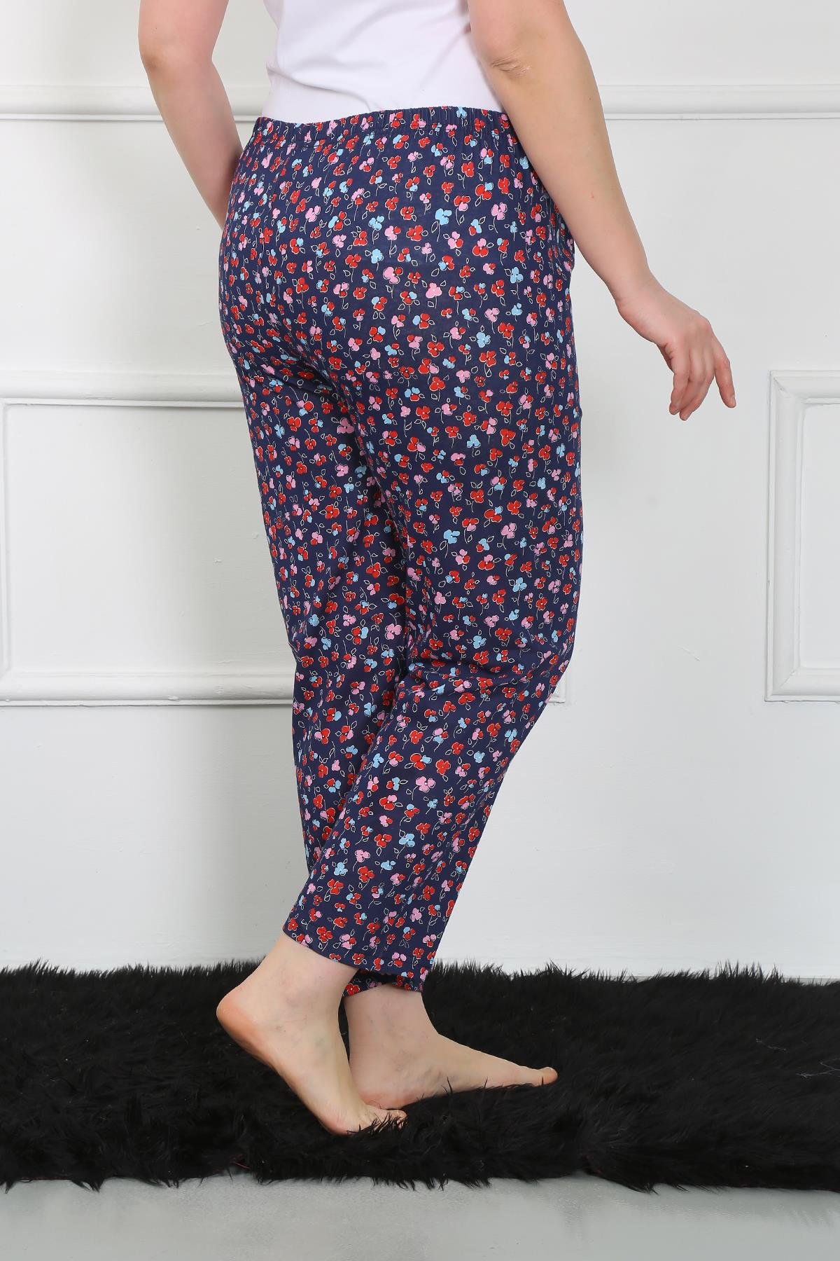 Akbeniz Kadın Büyük Beden Tek Alt Pijama 27508