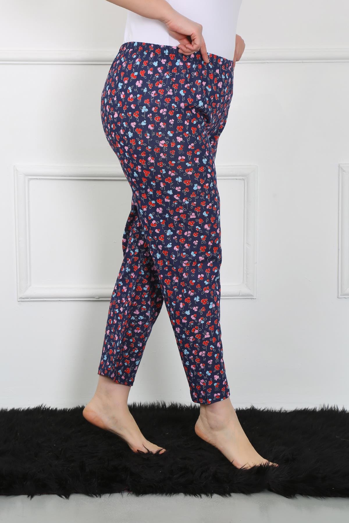 Akbeniz Kadın Büyük Beden Tek Alt Pijama 27508