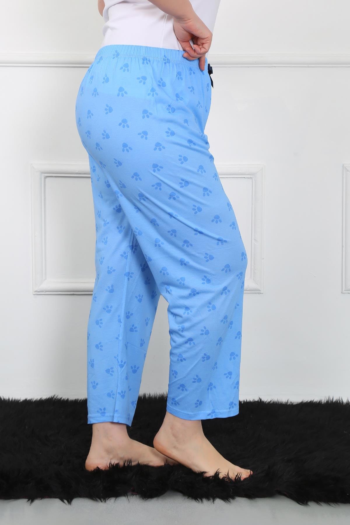 Akbeniz Kadın Büyük Beden Tek Alt Pijama 27506