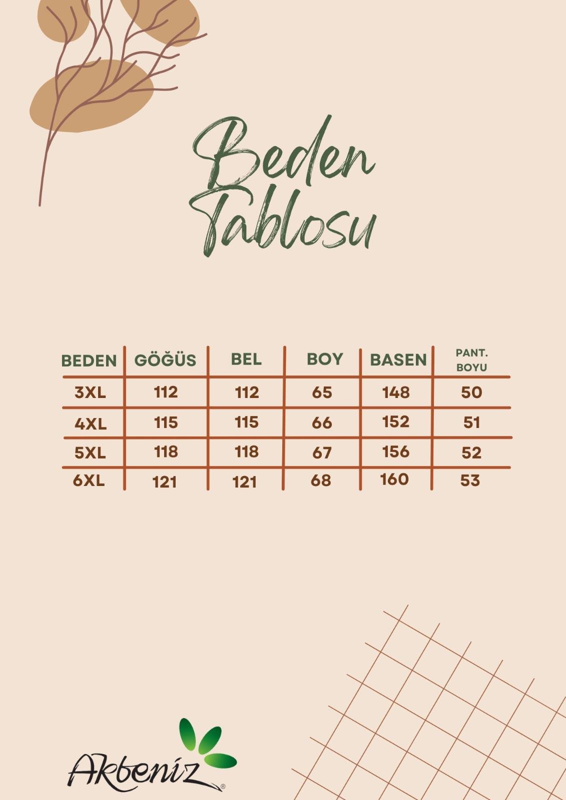 Akbeniz Kadın Kahverengi Ananas Desenli Şortlu Büyük Beden Pijama Takımı