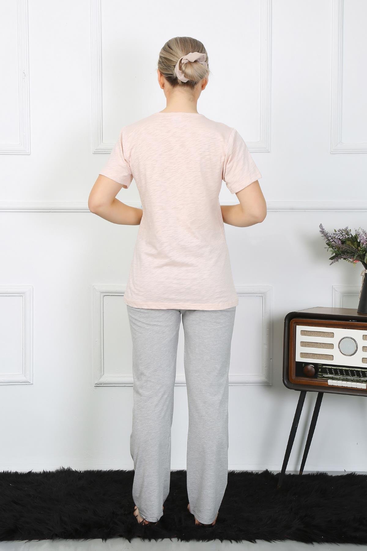 Akbeniz Kadın Kısa Kol Penye Pijama Takım 4207