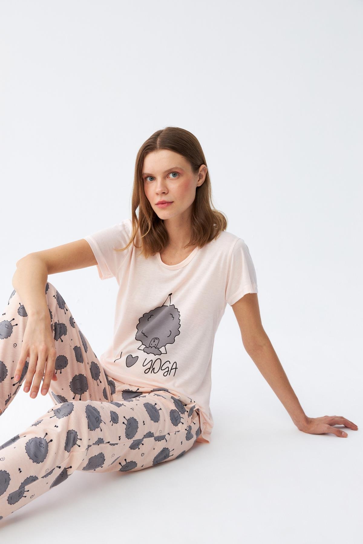 Akbeniz Kadın Kısa Kol Pijama Takım 20410