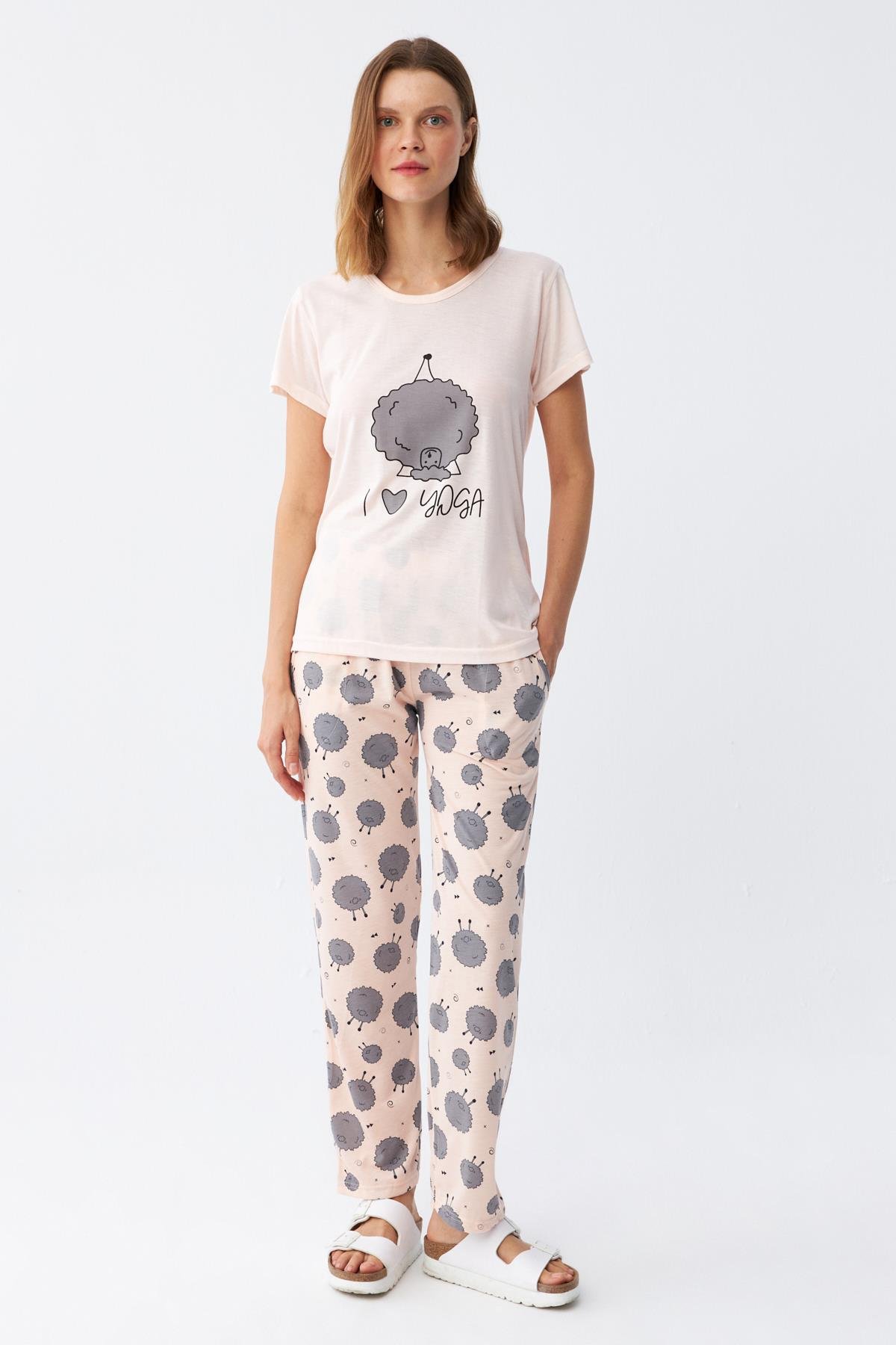 Akbeniz Kadın Kısa Kol Pijama Takım 20410