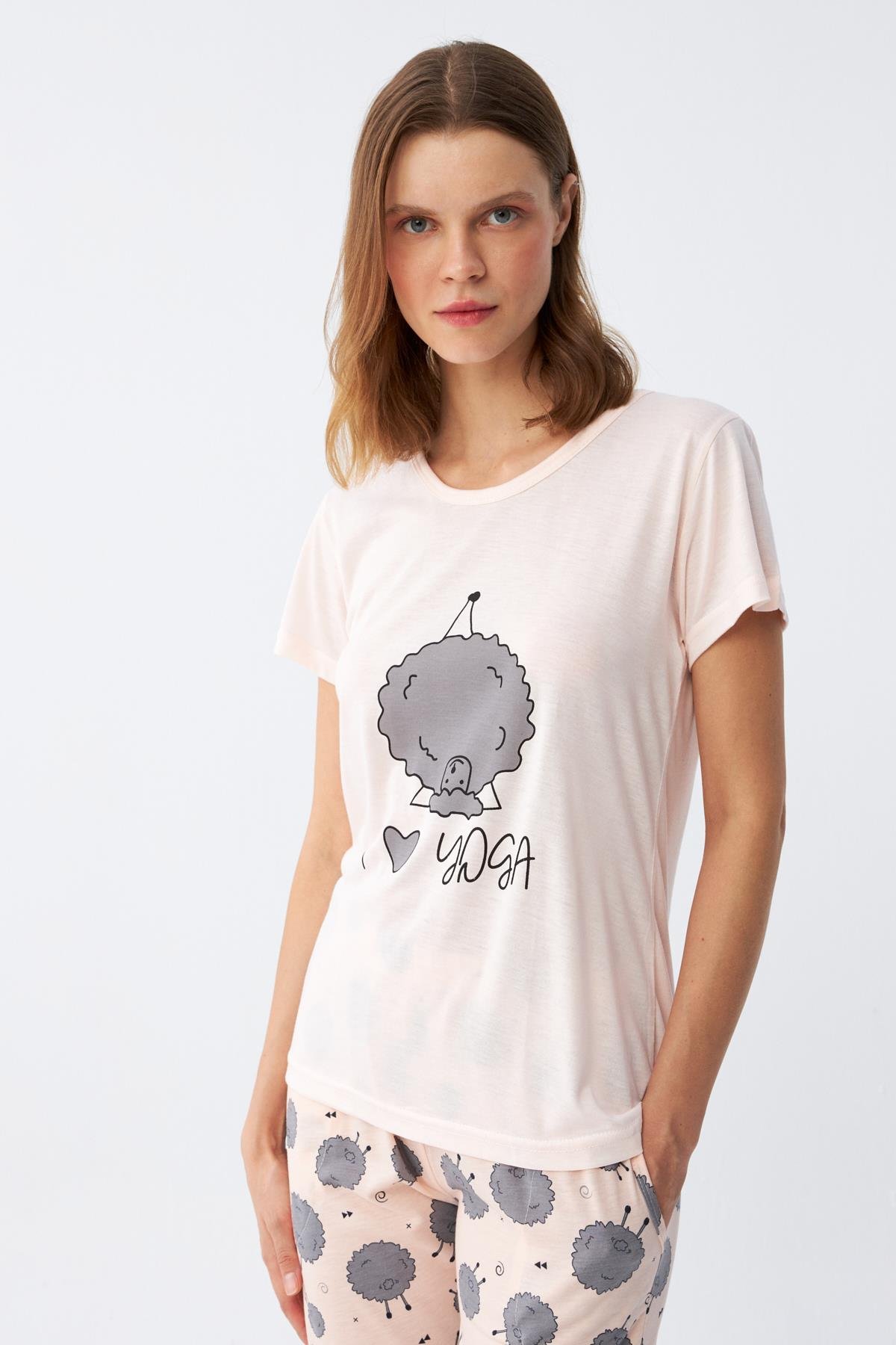 Akbeniz Kadın Kısa Kol Pijama Takım 20410