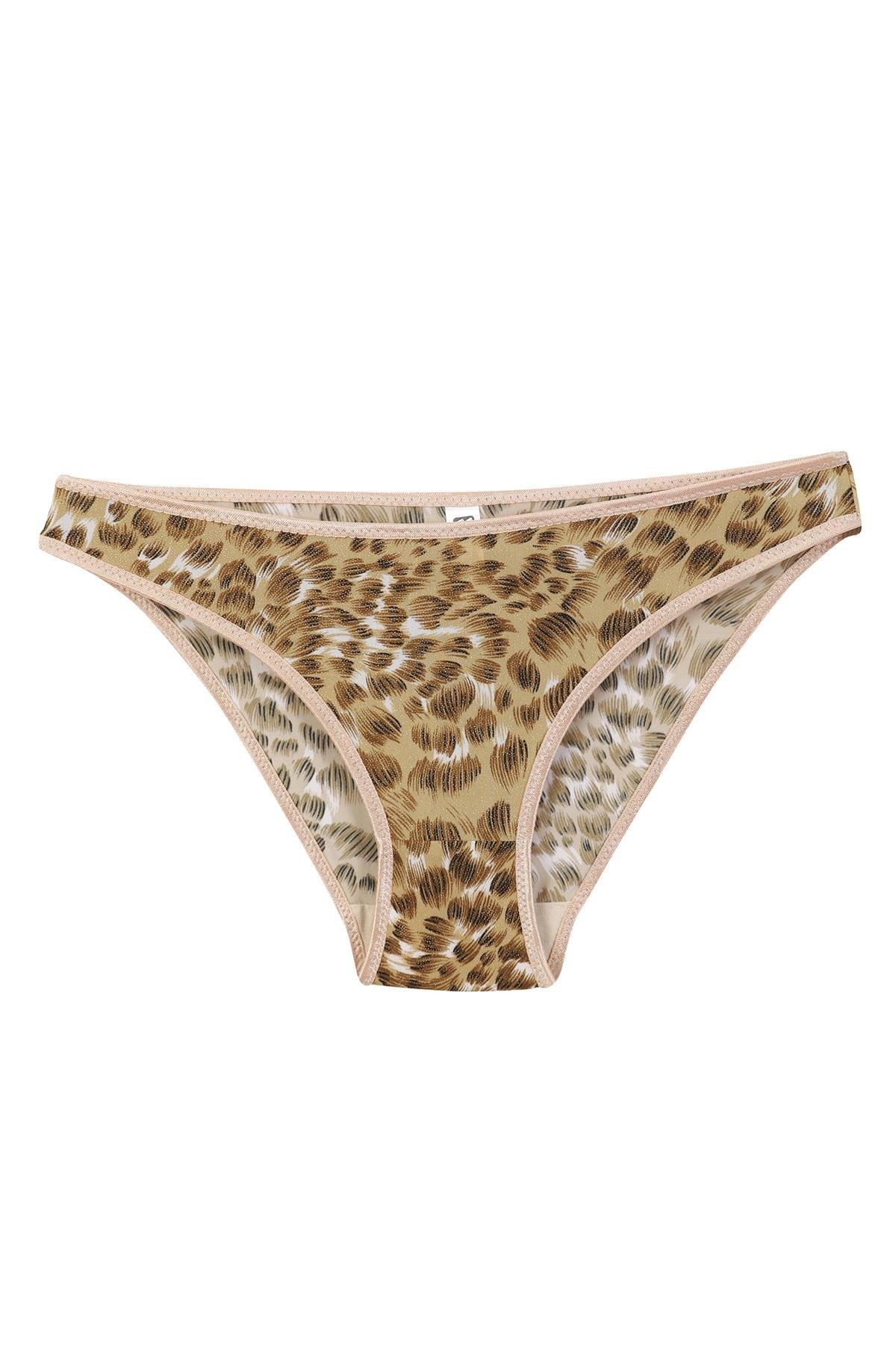 Akbeniz Kadın Leopar Desenli 2’li Slip
