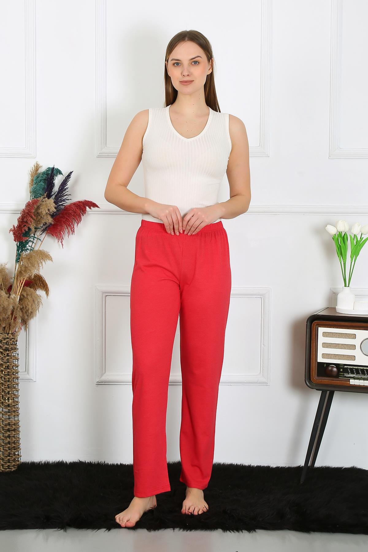 Akbeniz Kadın Pamuk Penye Tek Alt Pijama Mercan 27514