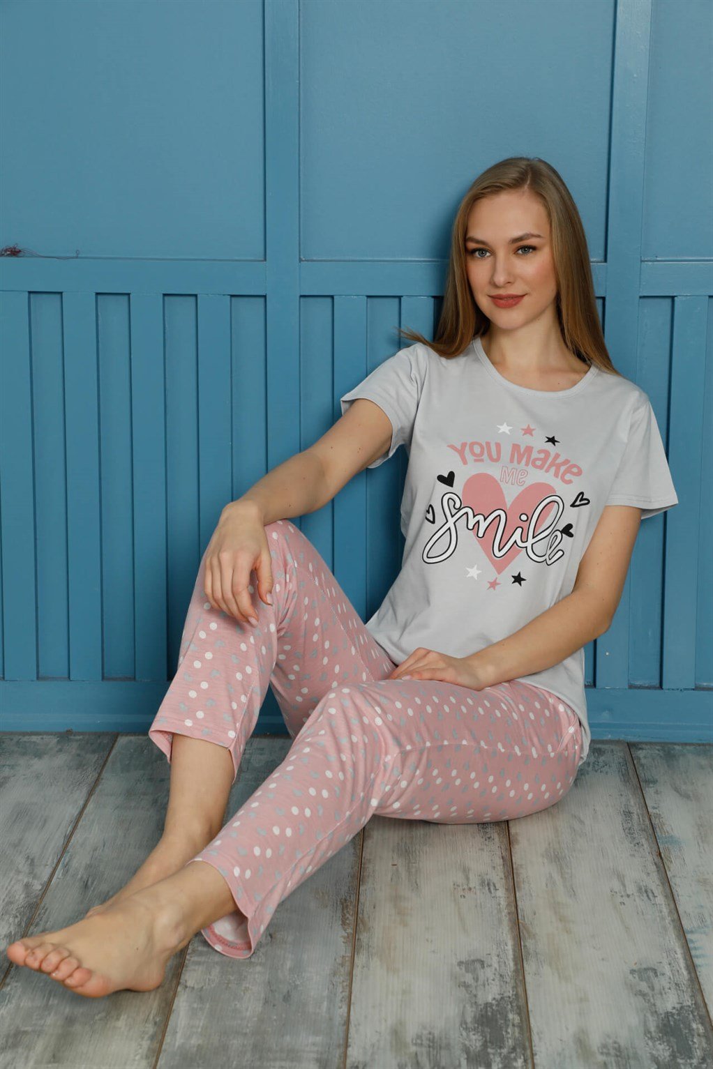 Akbeniz Kadın Pamuk Pijama Takım 20501G