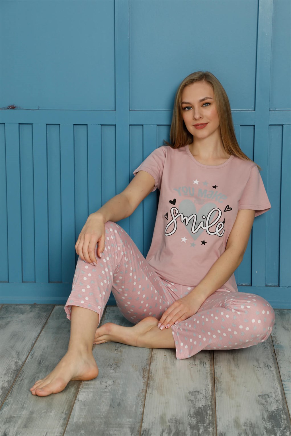 Akbeniz Kadın Pamuk Pijama Takım 20501P