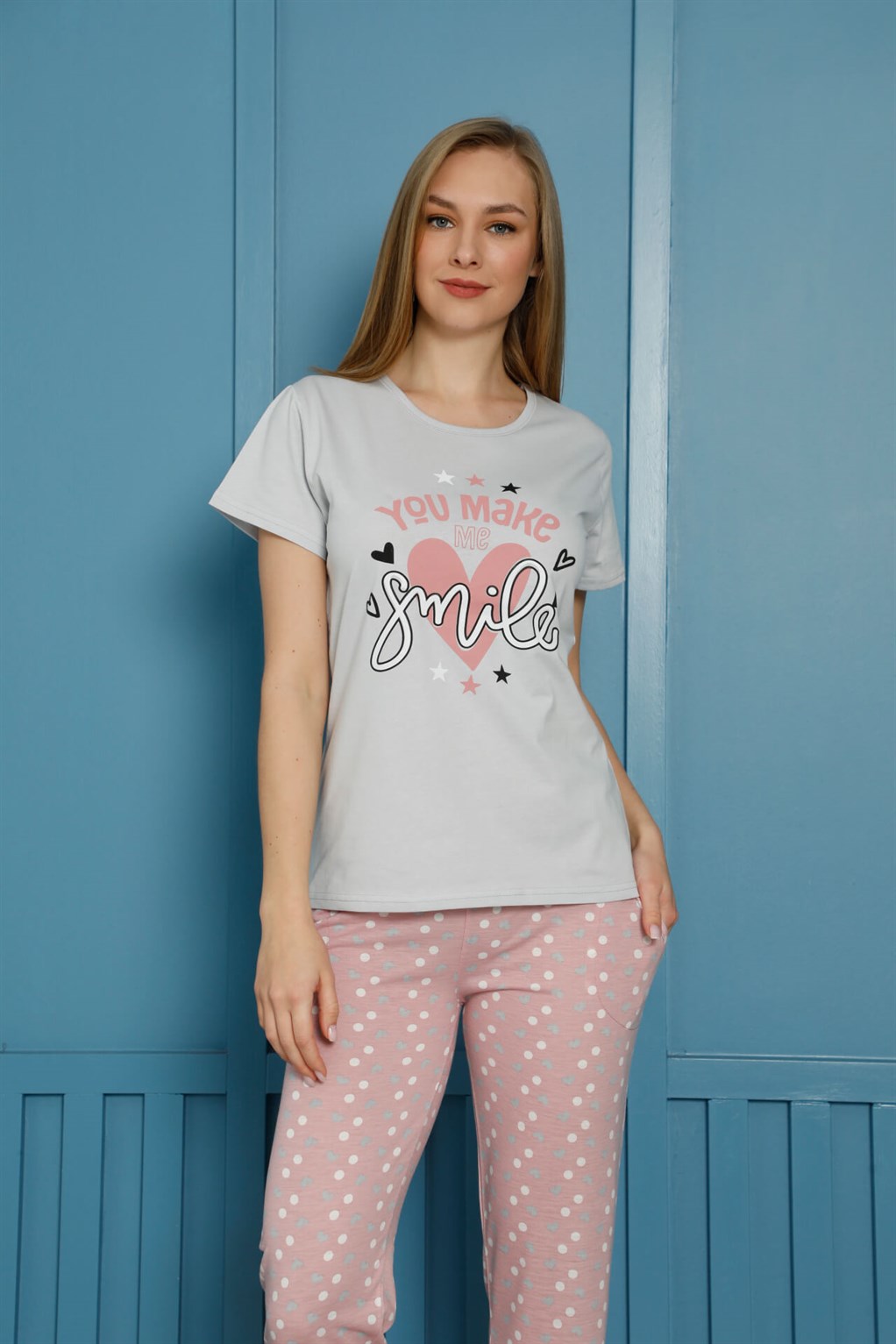 Akbeniz Kadın Pamuk Pijama Takım 20501G