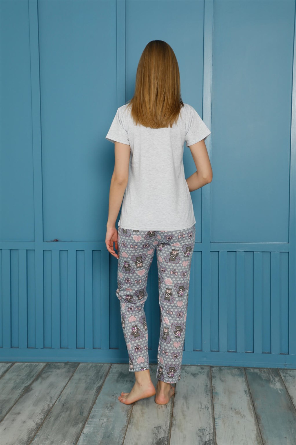Akbeniz Kadın Pamuk Pijama Takım 20502G