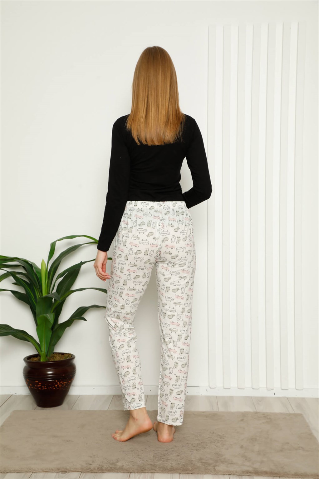 Akbeniz Kadın Pamuklu Alt Pijama 27381