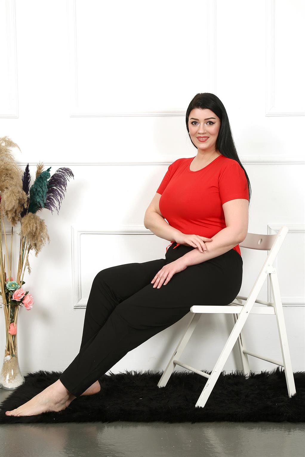 Akbeniz Kadın Pamuklu Büyük Beden Alt Pijama 27478