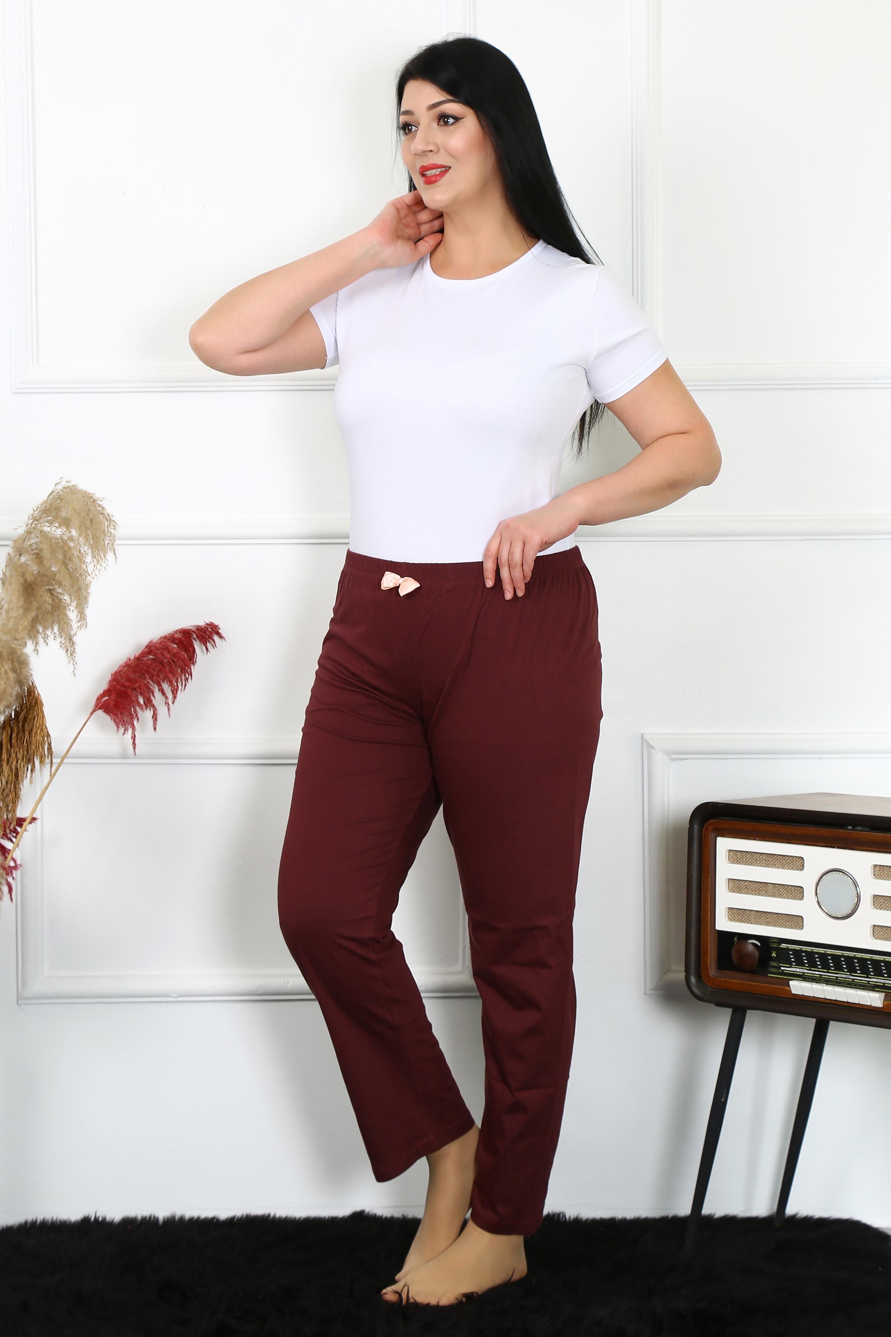 Akbeniz Kadın Pamuklu Büyük Beden Alt Pijama 27498