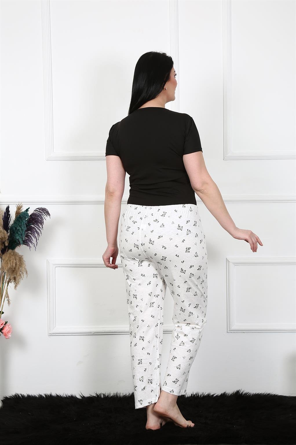 Akbeniz Kadın Pamuklu Büyük Beden Alt Pijama 27471