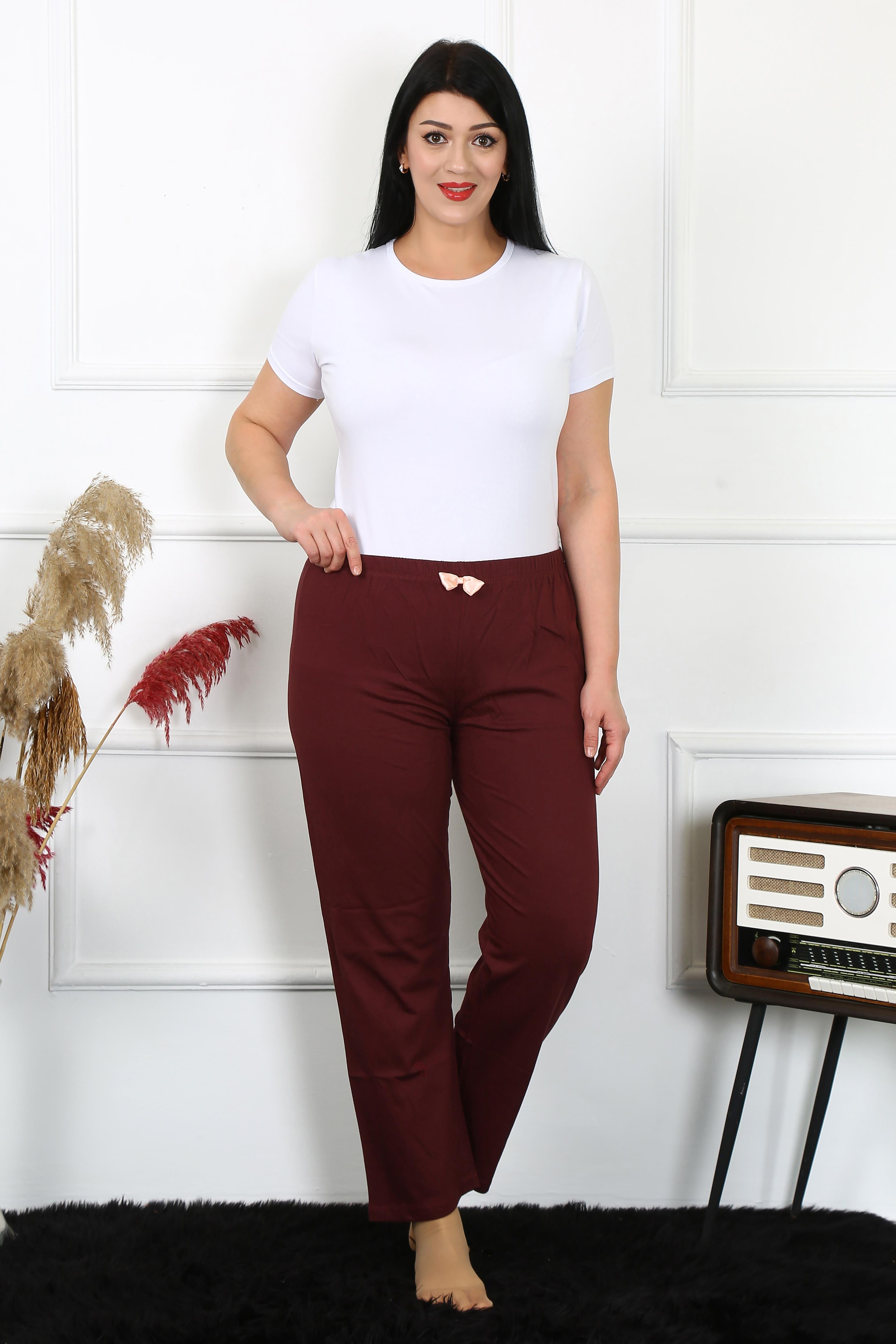 Akbeniz Kadın Pamuklu Büyük Beden Alt Pijama 27498