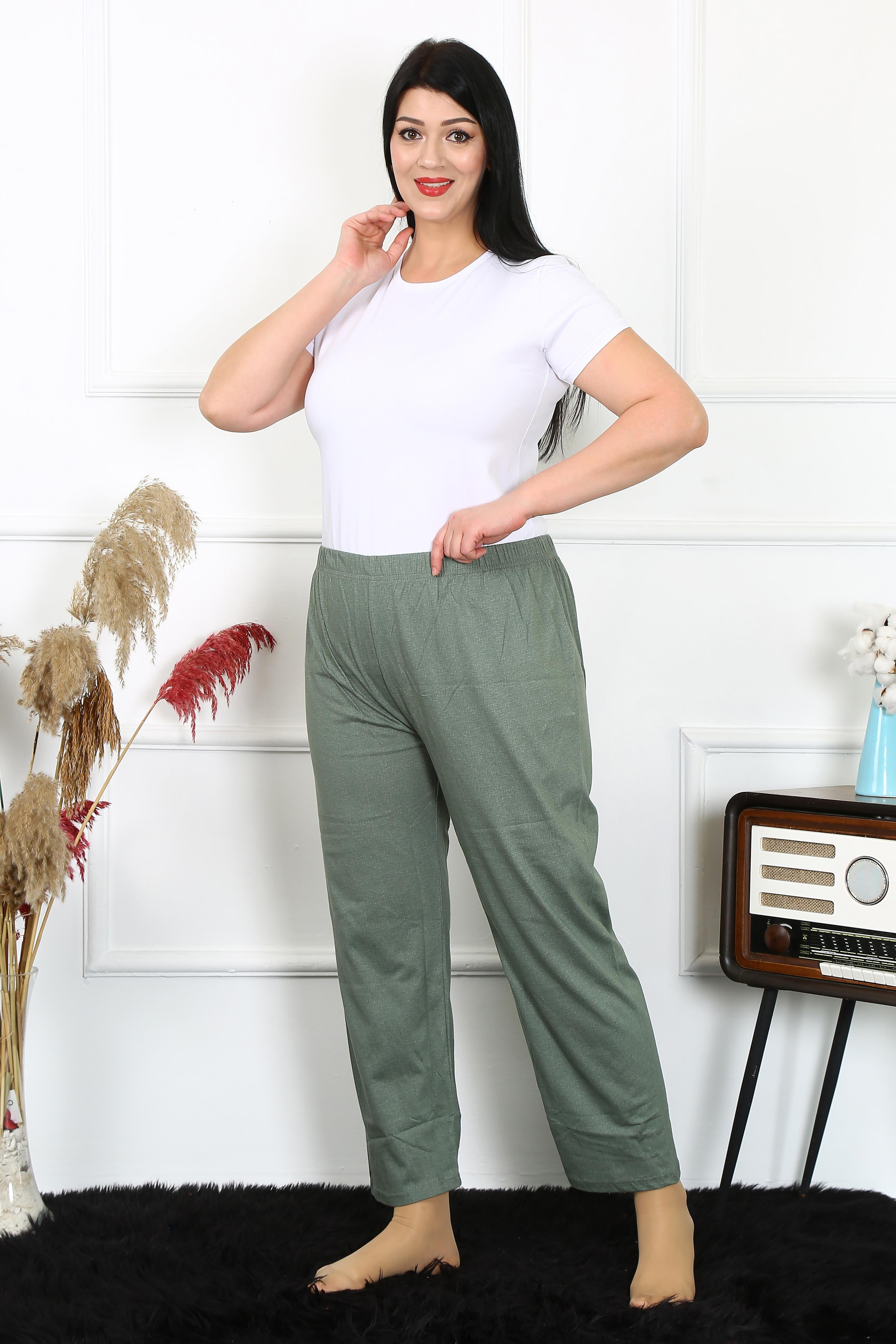 Akbeniz Kadın Pamuklu Büyük Beden Alt Pijama 27493