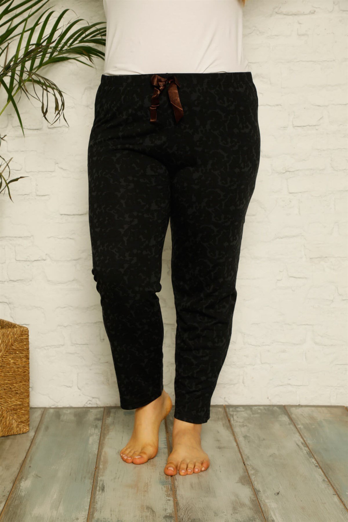 Akbeniz Kadın Pamuklu Büyük Beden Alt Pijama 27324
