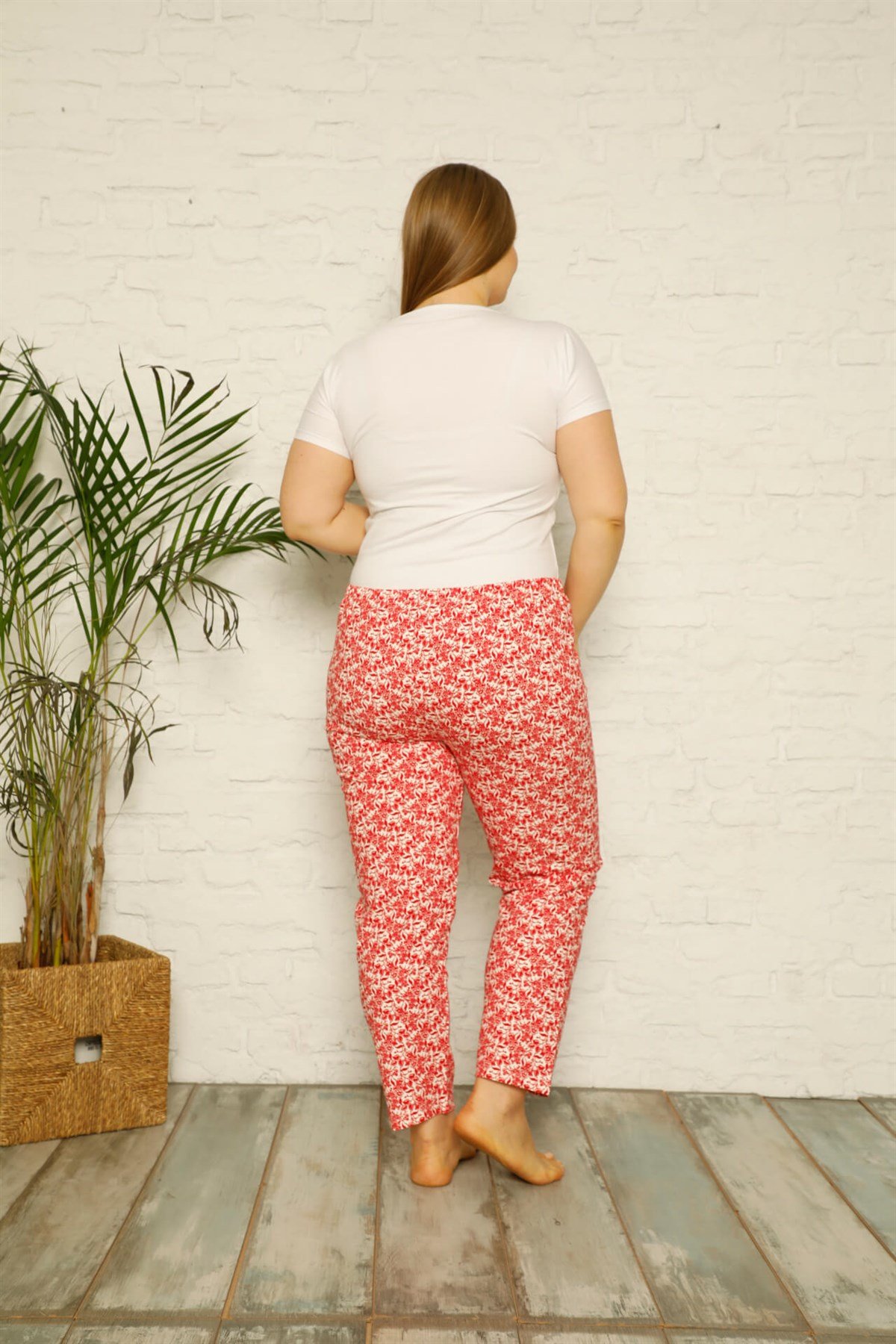 Akbeniz Kadın Pamuklu Büyük Beden Alt Pijama 27328