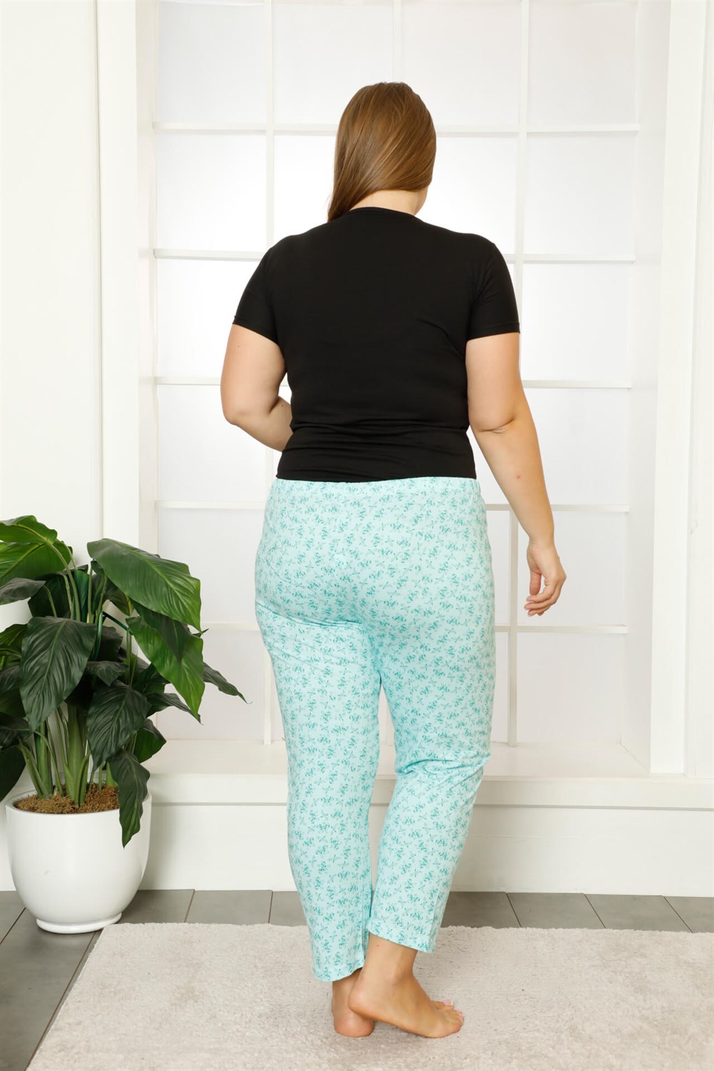 Akbeniz Kadın Pamuklu Büyük Beden Alt Pijama 27371