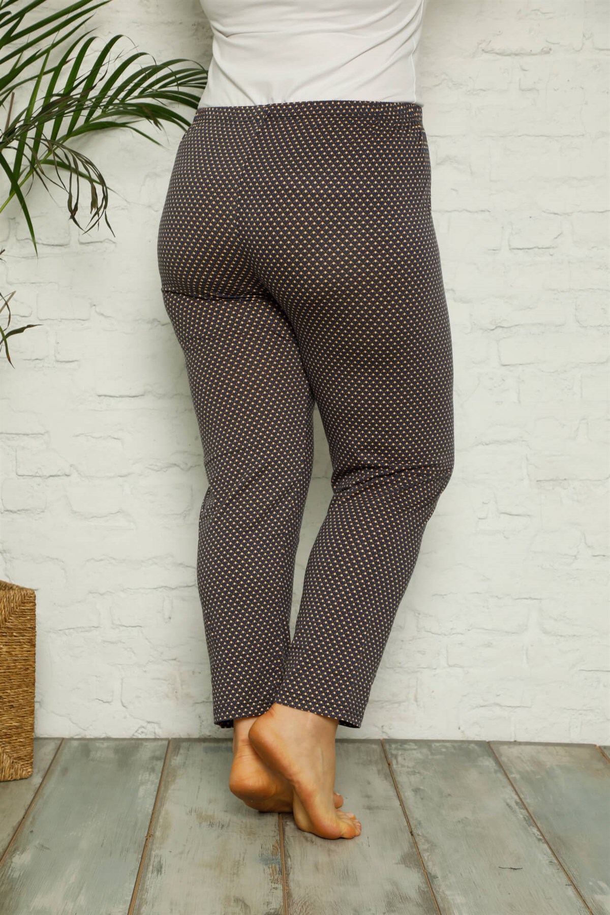Akbeniz Kadın Pamuklu Büyük Beden Alt Pijama 27329