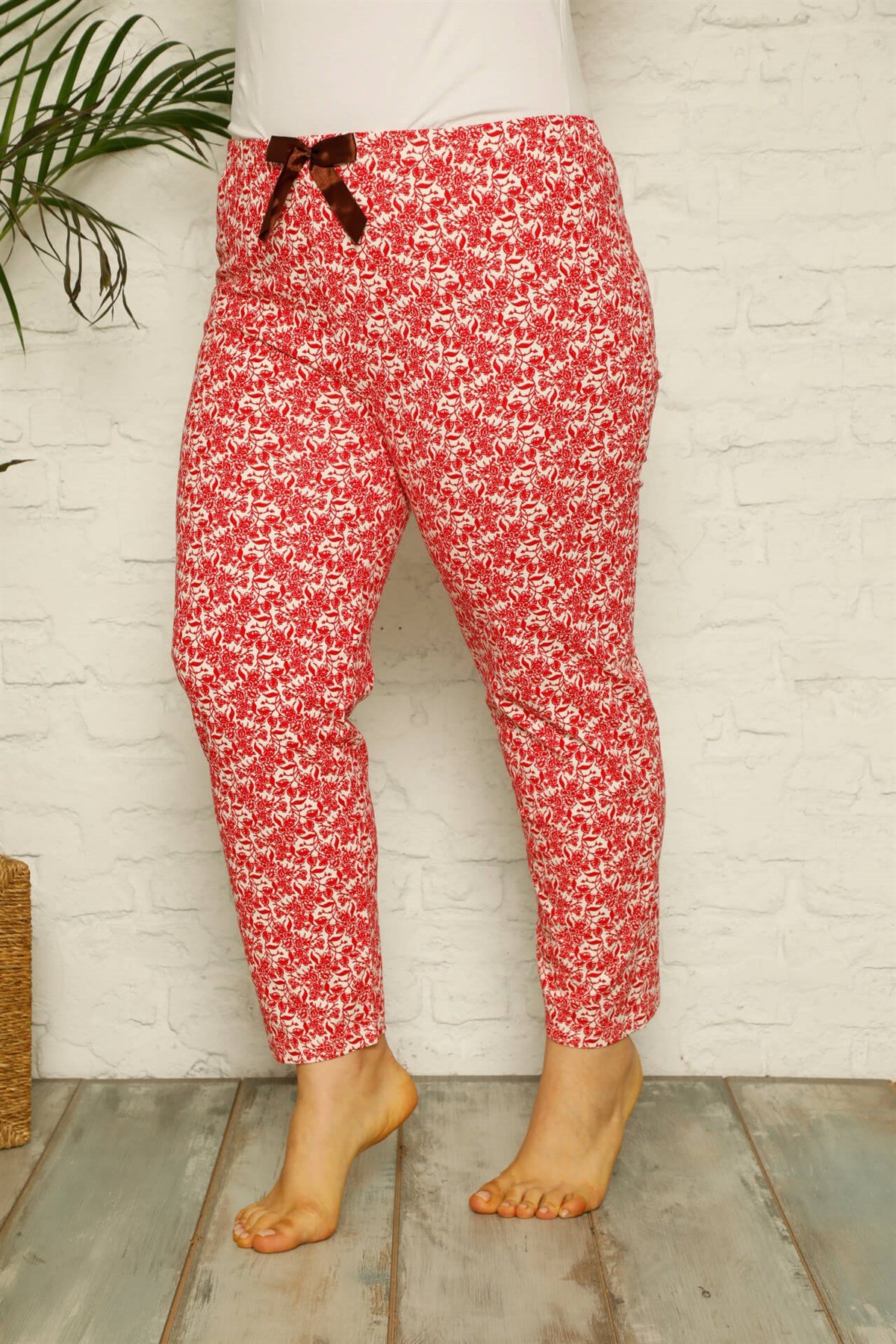Akbeniz Kadın Pamuklu Büyük Beden Alt Pijama 27328