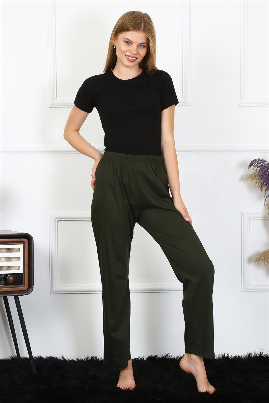 Akbeniz Kadın Pamuklu Tek Alt Pijama 27497