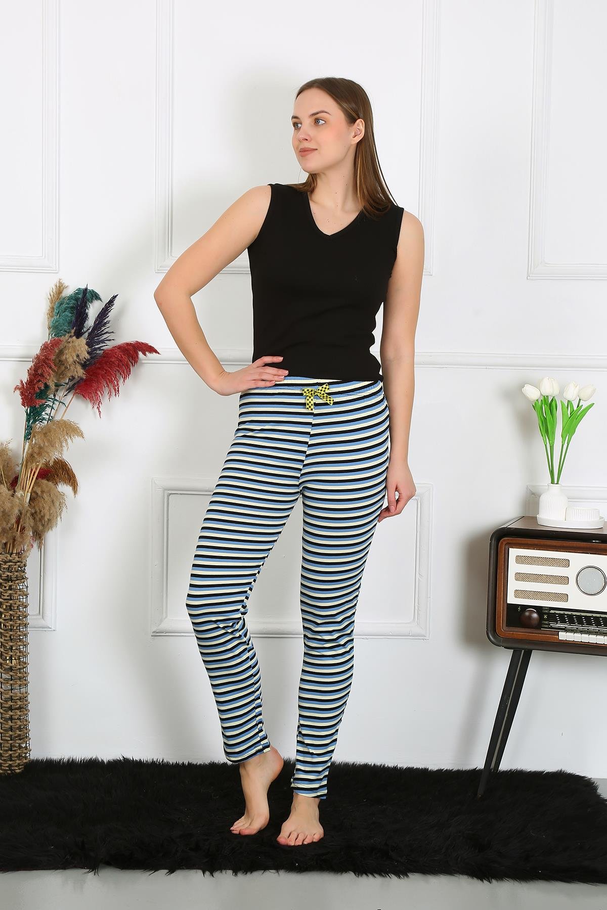 Akbeniz Kadın Pamuklu Tek Alt Pijama 27520