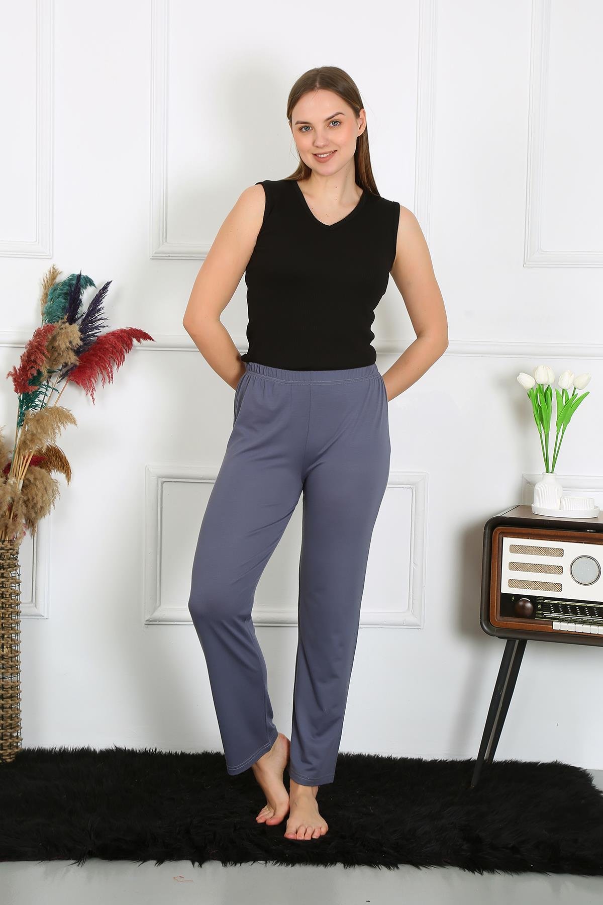 Akbeniz Kadın Pamuklu Tek Alt Pijama 27524