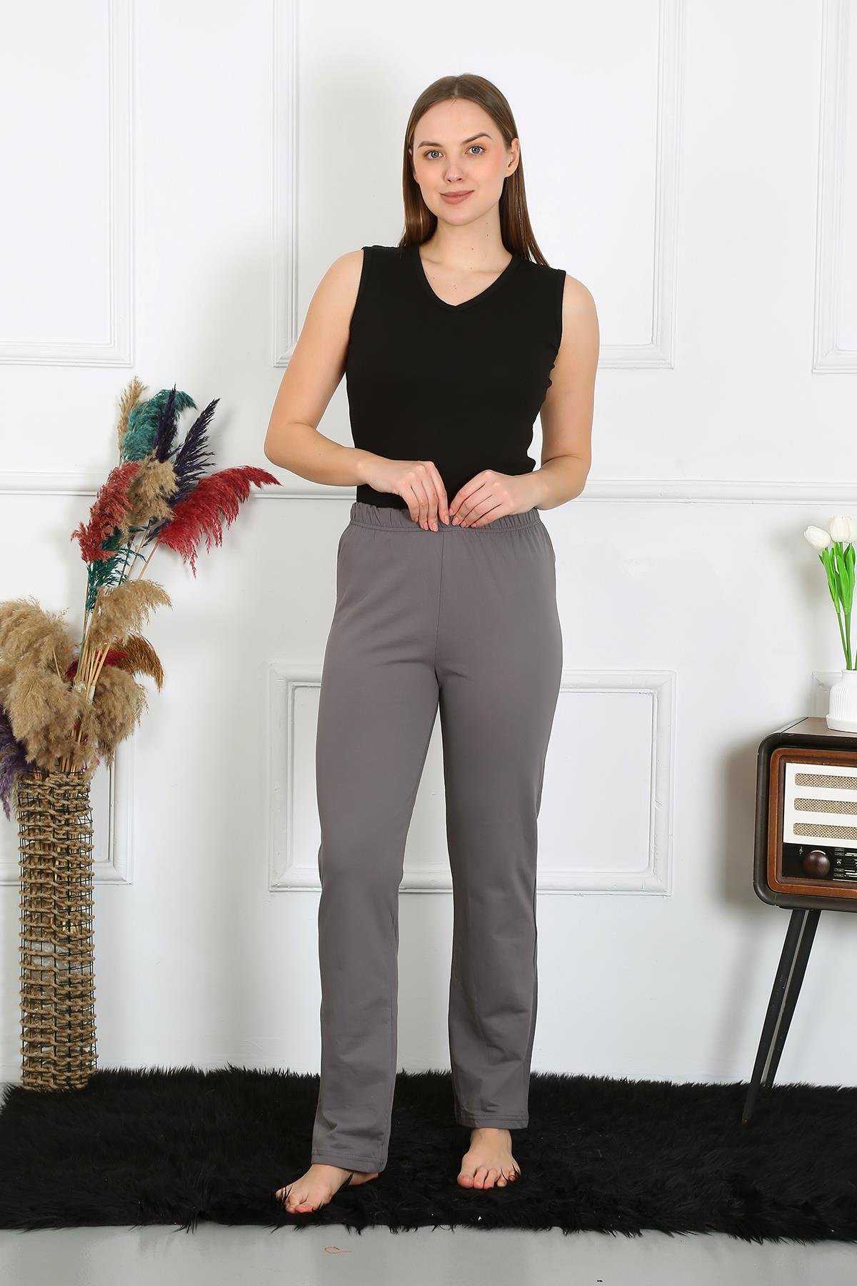 Akbeniz Kadın Pamuklu Tek Alt Pijama 27525