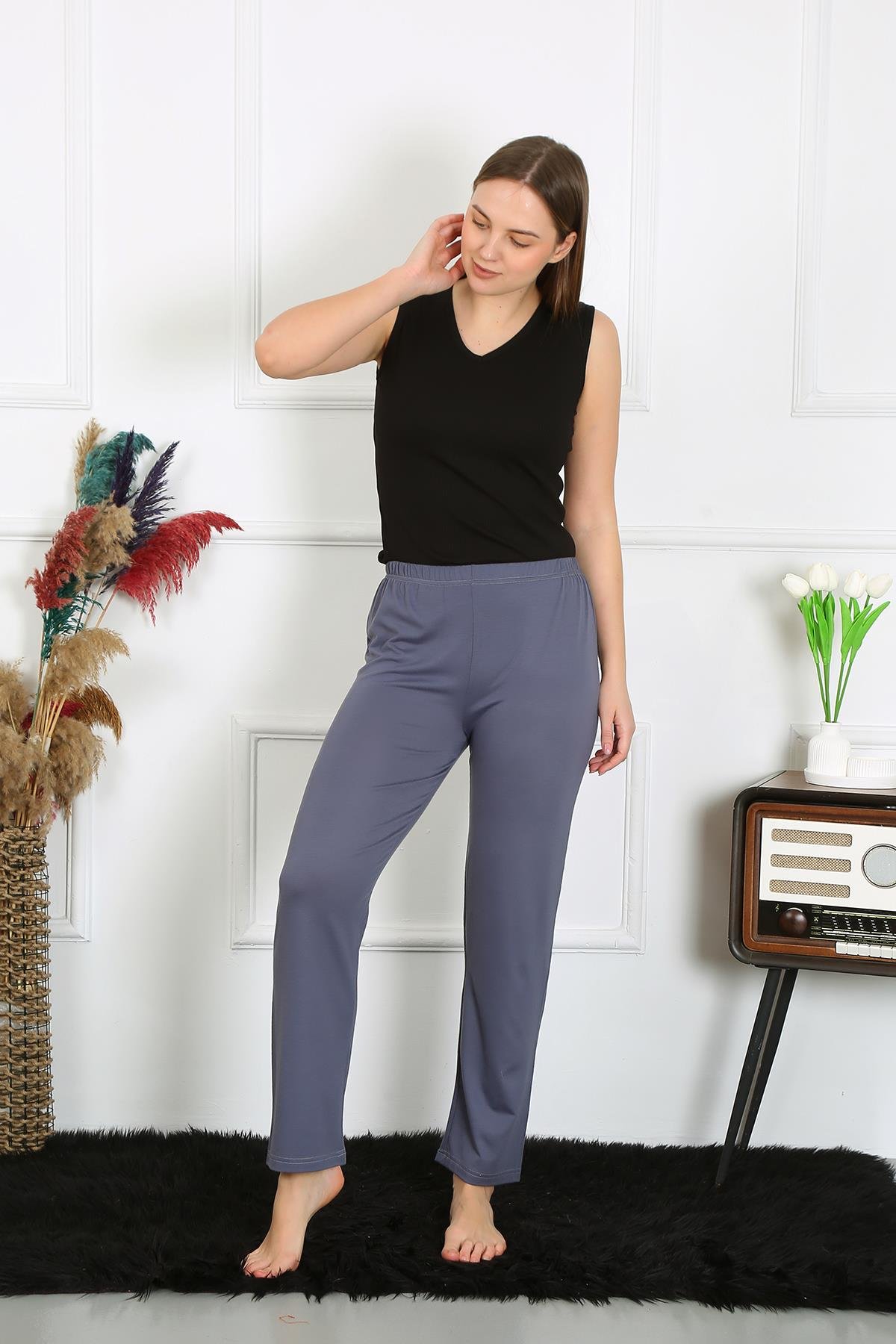 Akbeniz Kadın Pamuklu Tek Alt Pijama 27524