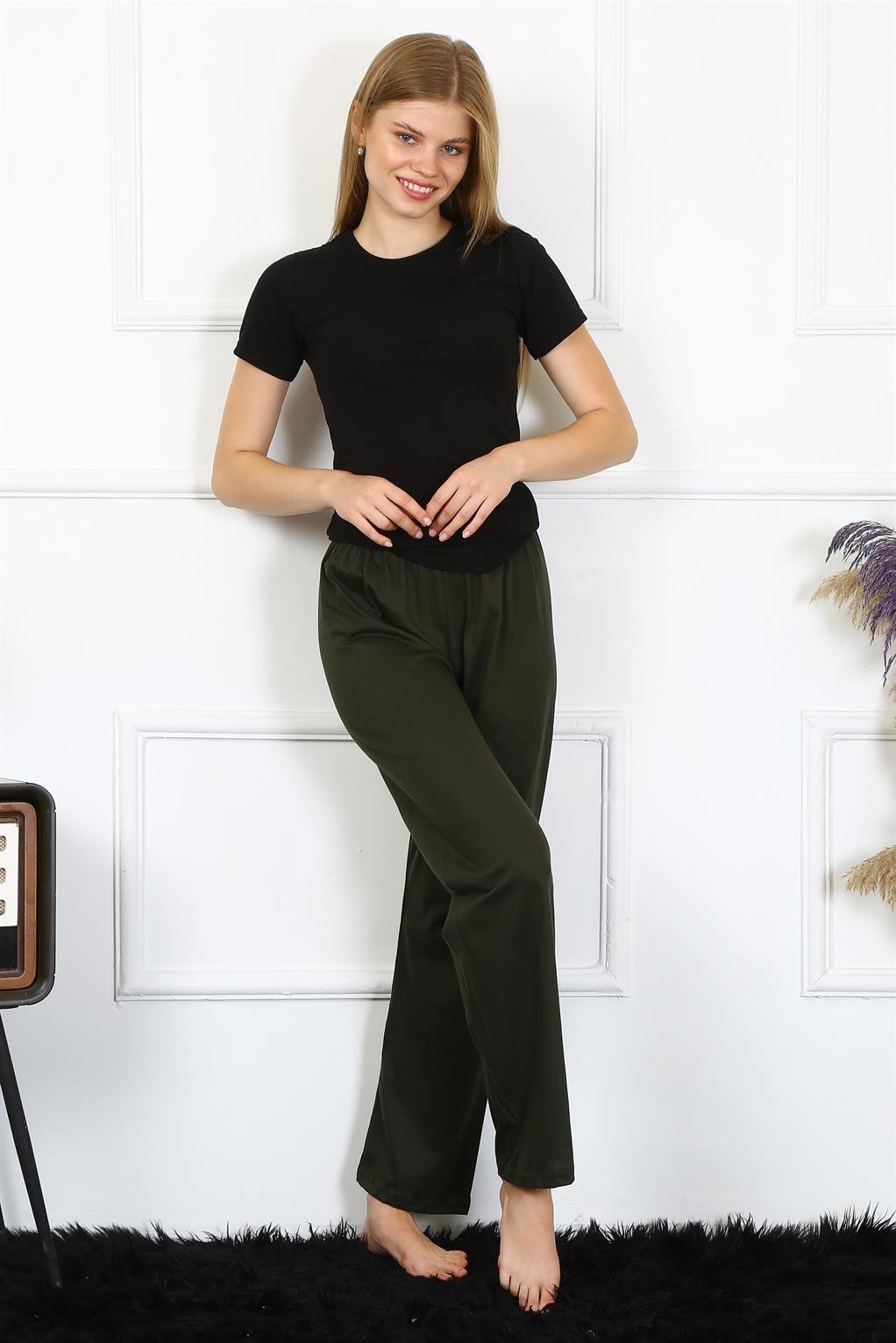 Akbeniz Kadın Pamuklu Tek Alt Pijama 27497