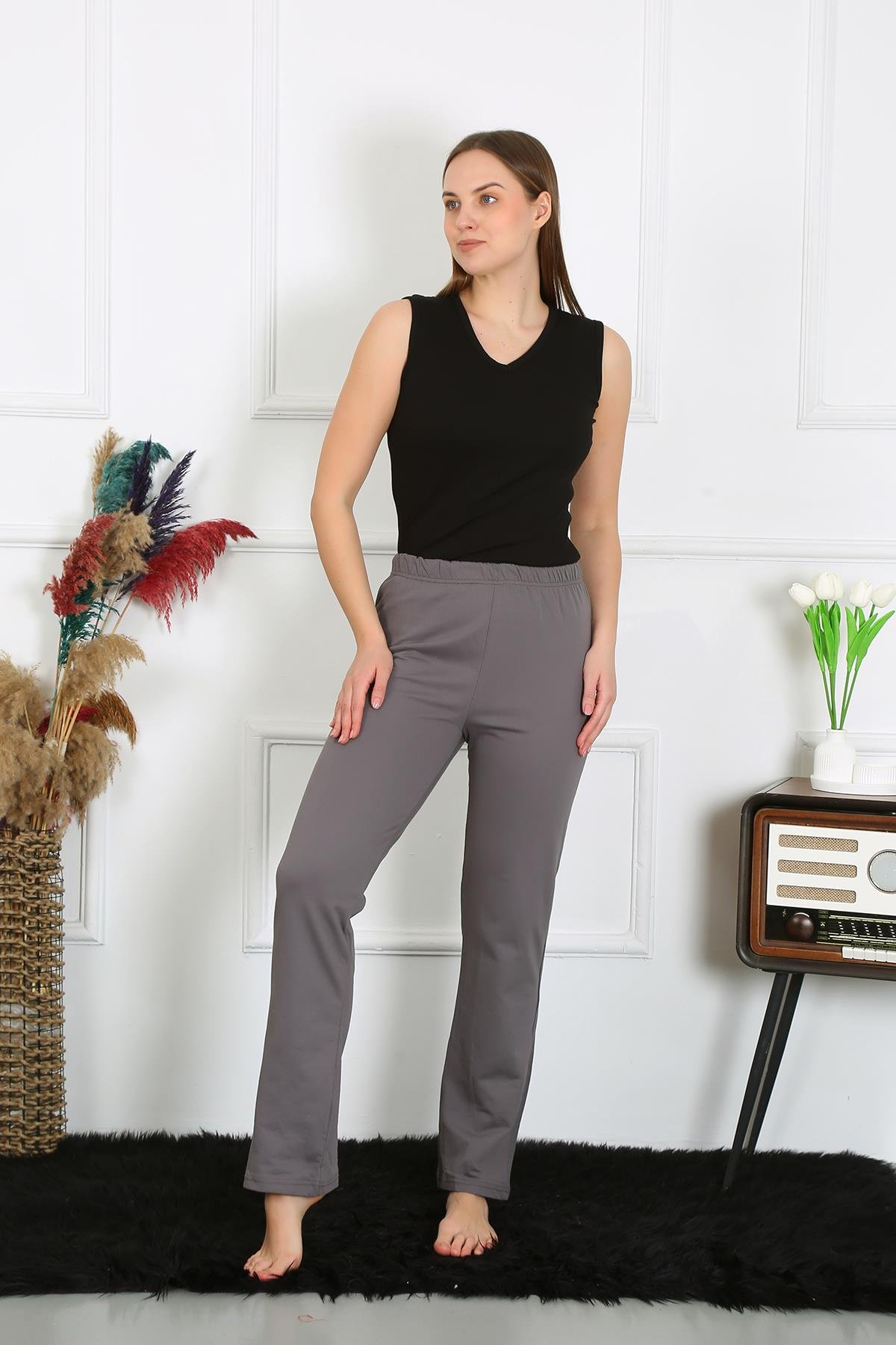 Akbeniz Kadın Pamuklu Tek Alt Pijama 27525