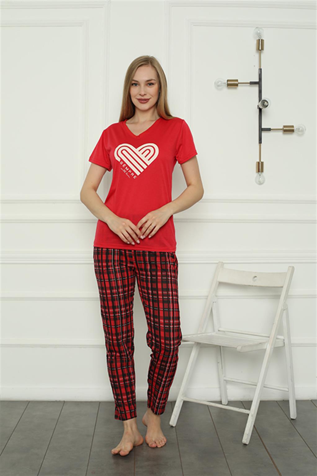 Akbeniz Kadın Penye Pijama Takım 4161
