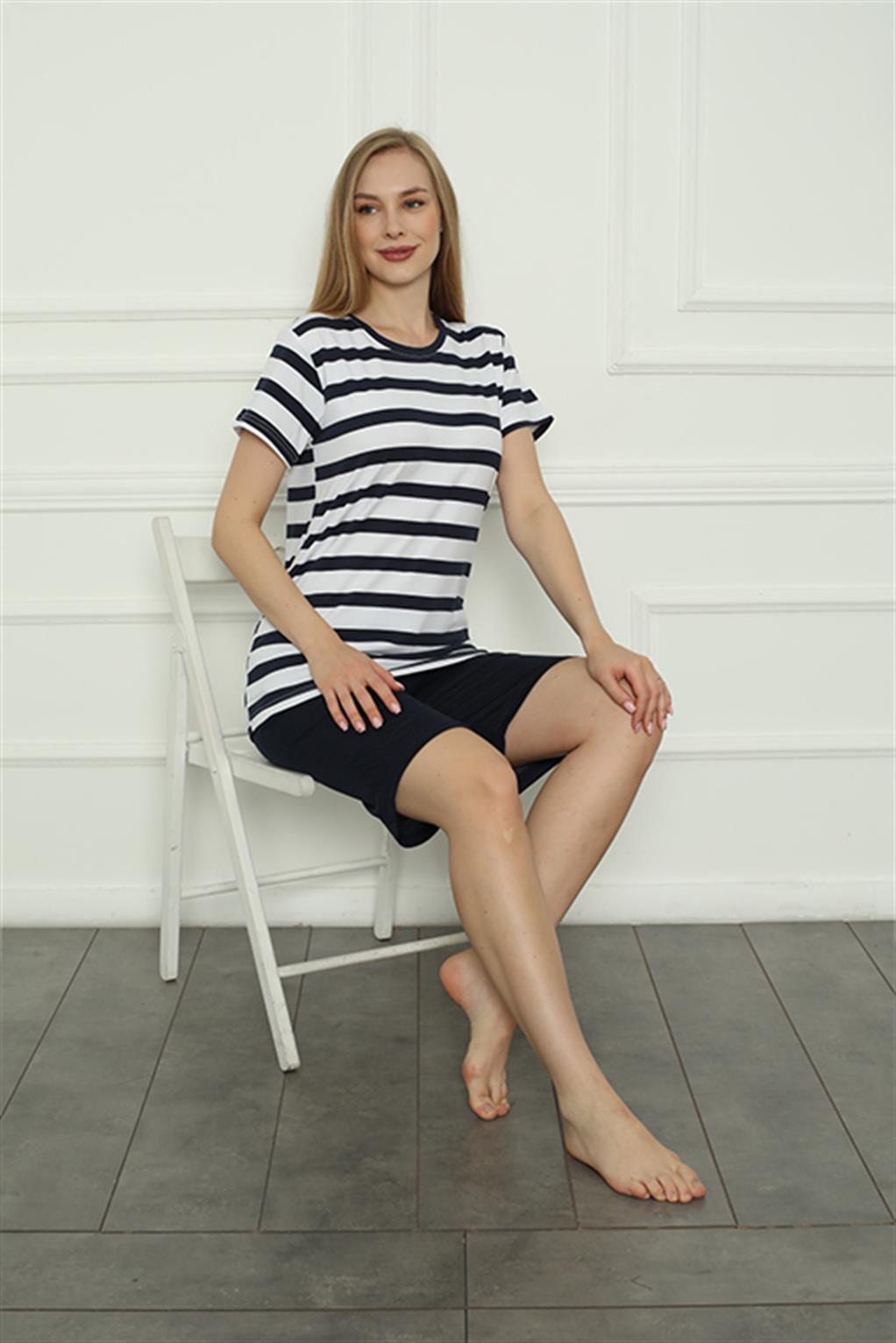 Akbeniz Kadın Penye Şortlu Pijama Takım 4163