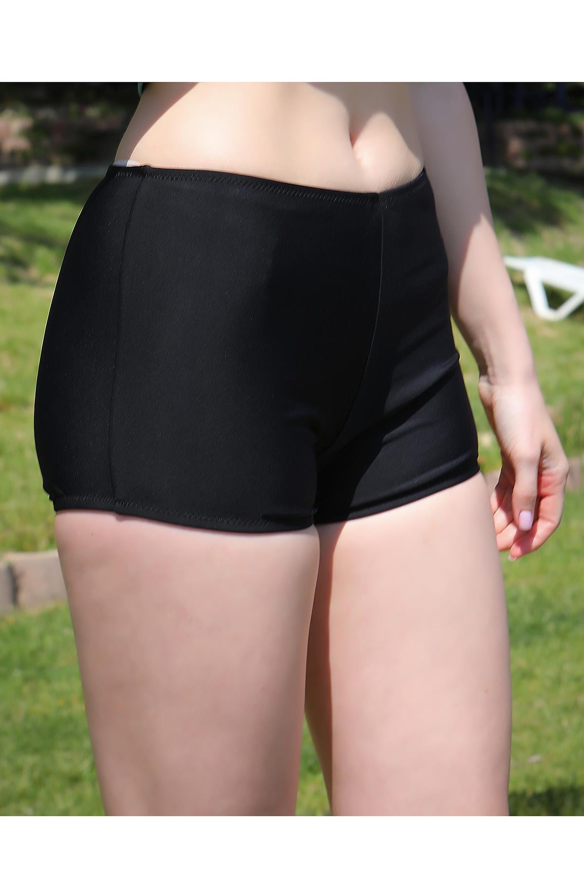 Akbeniz Kadın Şortlu Tankini Elbise Mayo Gri 36001