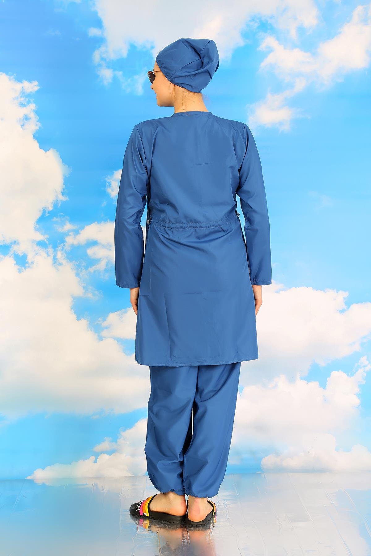 Akbeniz Kadın Tam Tesettür İndigo Mayo 31060