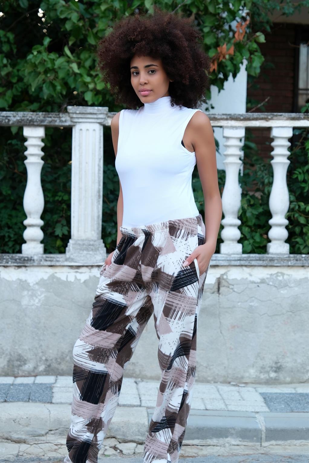 Akbeniz Kadın Welsoft Polar Tek Alt Pijama 210060