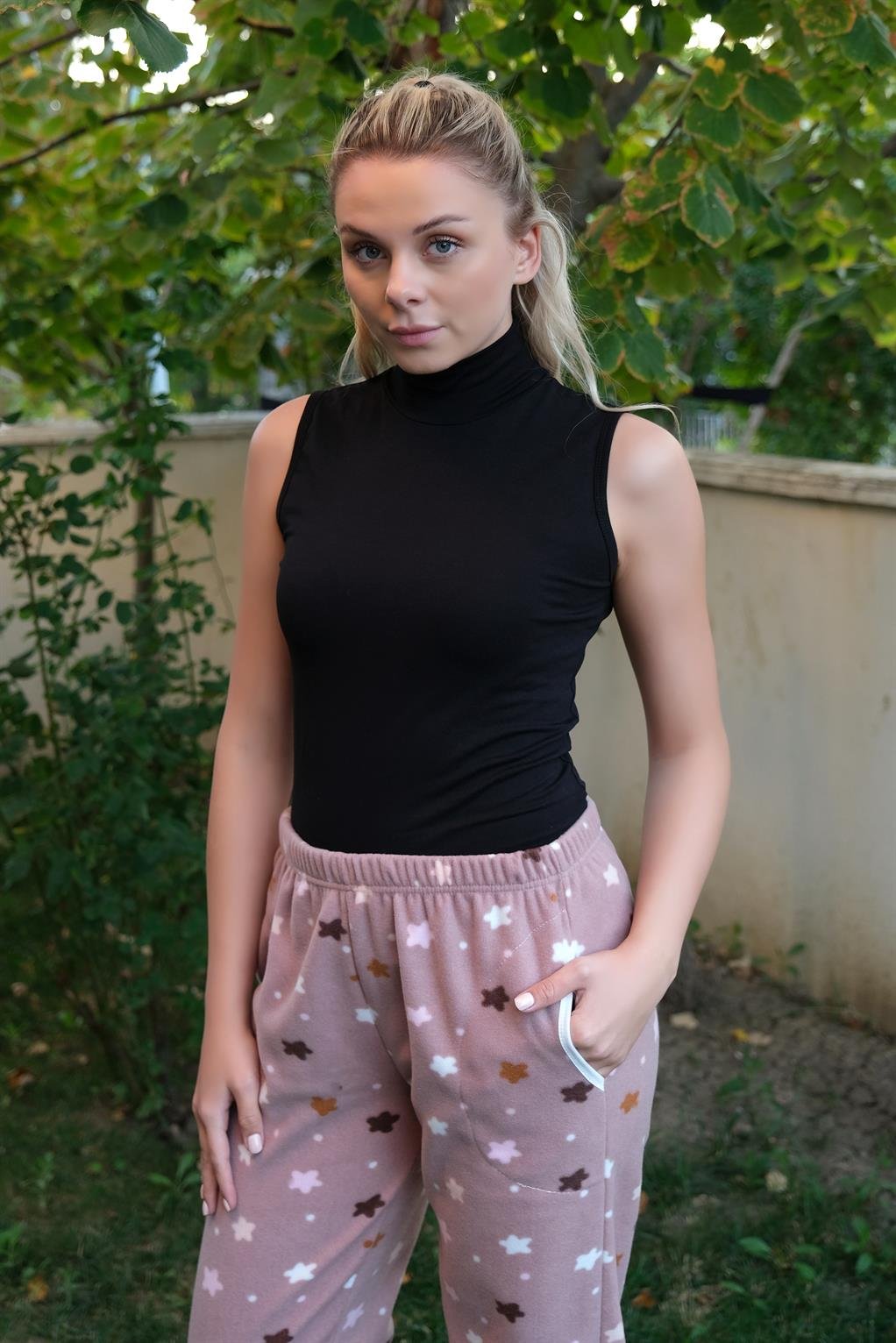 Akbeniz Kadın Welsoft Polar Tek Alt Pijama 210056