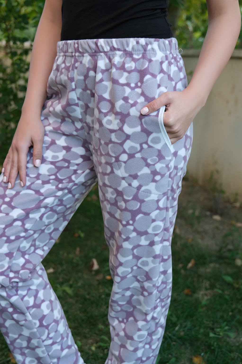 Akbeniz Kadın Welsoft Polar Tek Alt Pijama 210055
