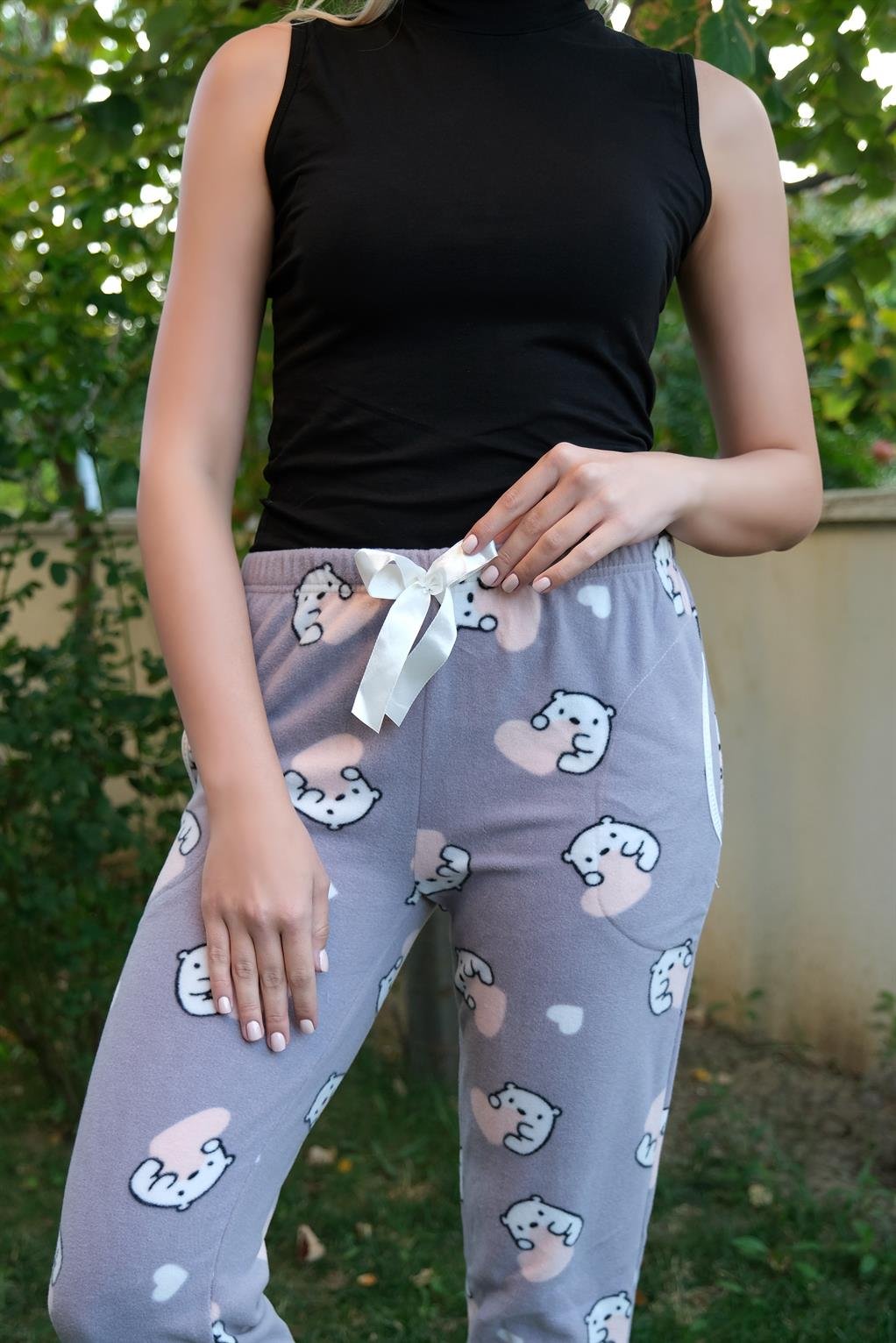 Akbeniz Kadın Welsoft Polar Tek Alt Pijama 210053